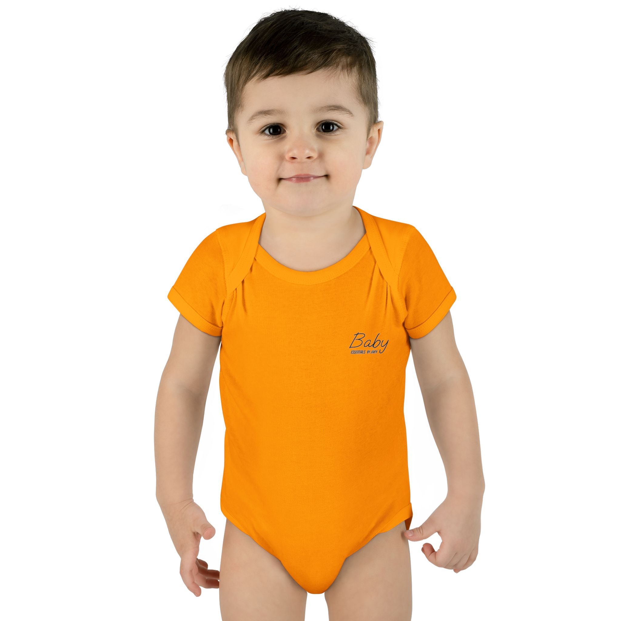 JIVEY Essentials Infant Baby Rib Short Sleeves Bodysuit