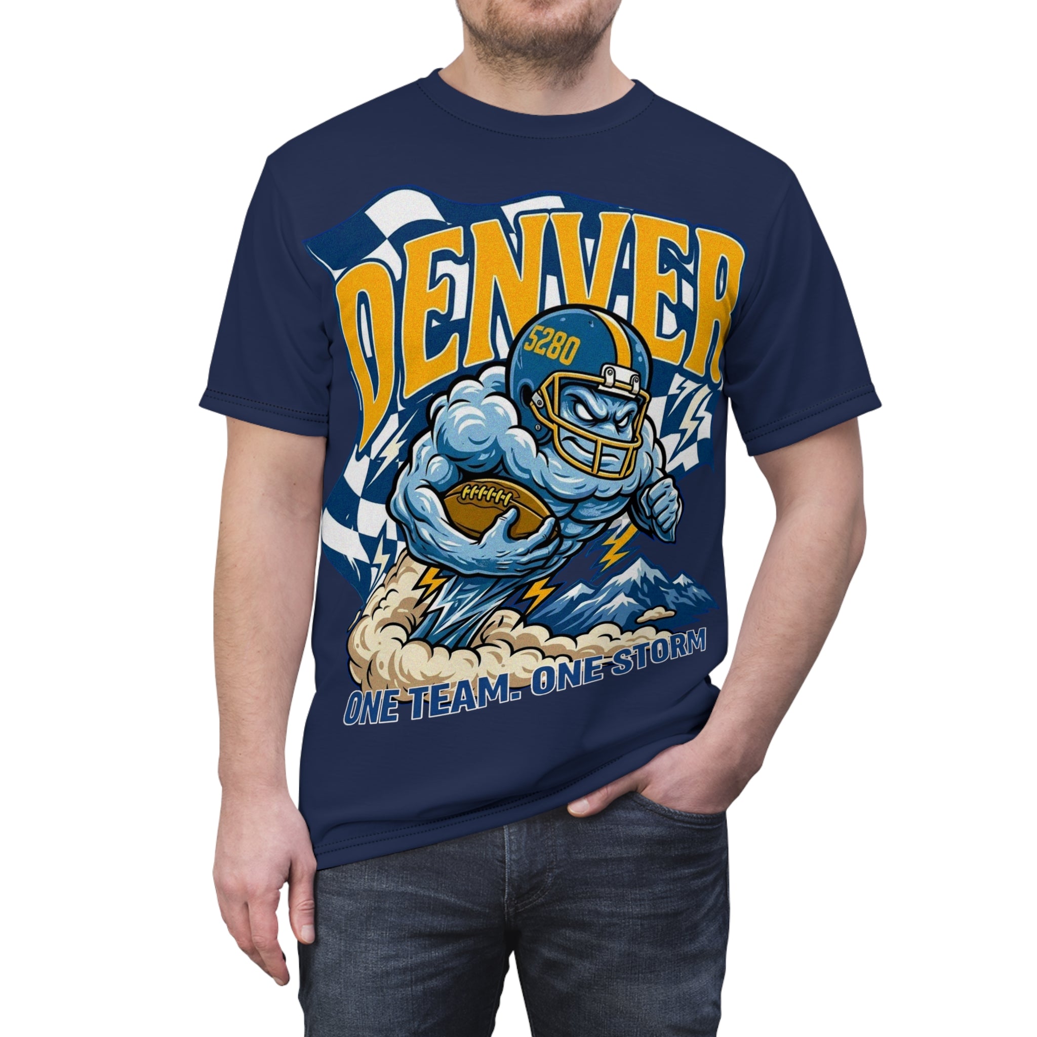 Denver Storm Football  Mega Tee