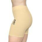 JIVEY Essentials Women's Moisture-wicking Skinny-fit Peach Biker Shorts