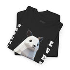 Geometric Pet Cat Low Poly Aesthetic Heavy Cotton Tee