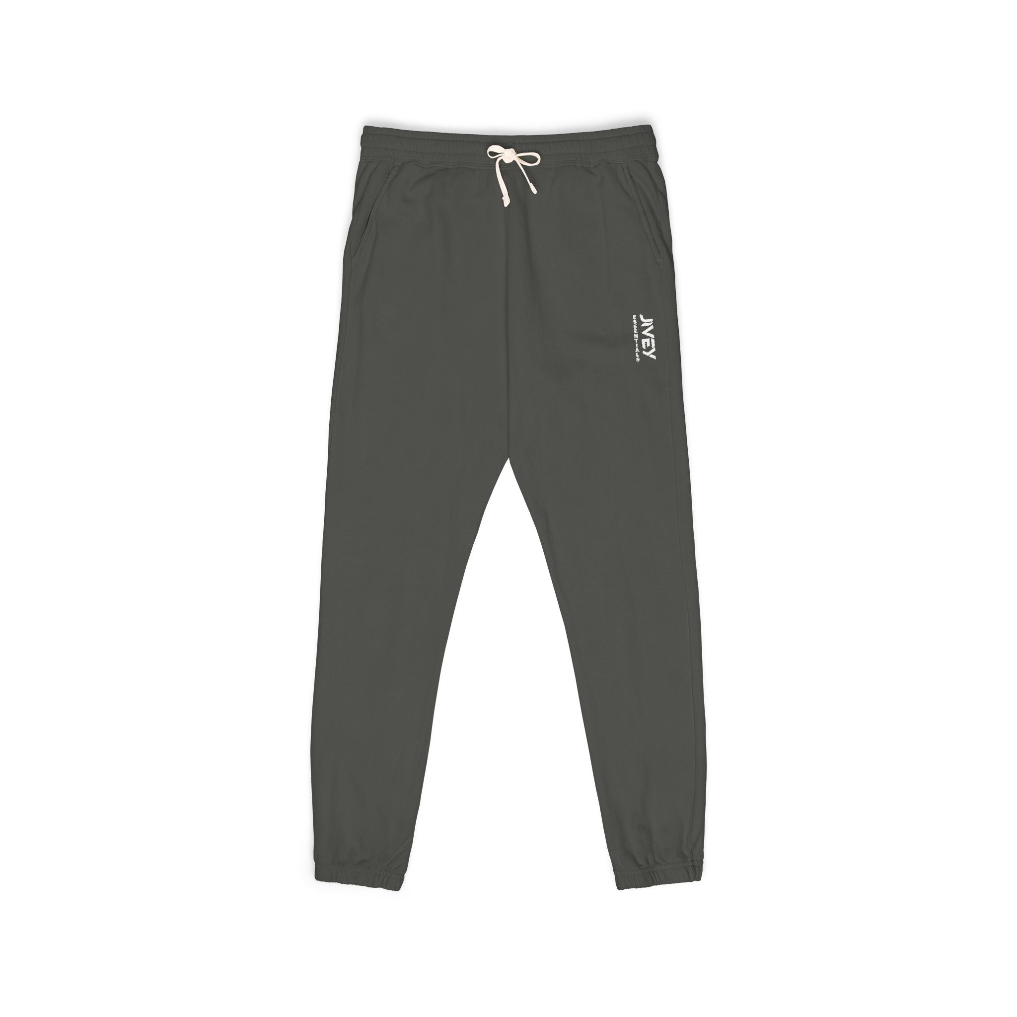JIVEY Essentials Unisex Garment-Dyed Fleece Cotton Sweatpants