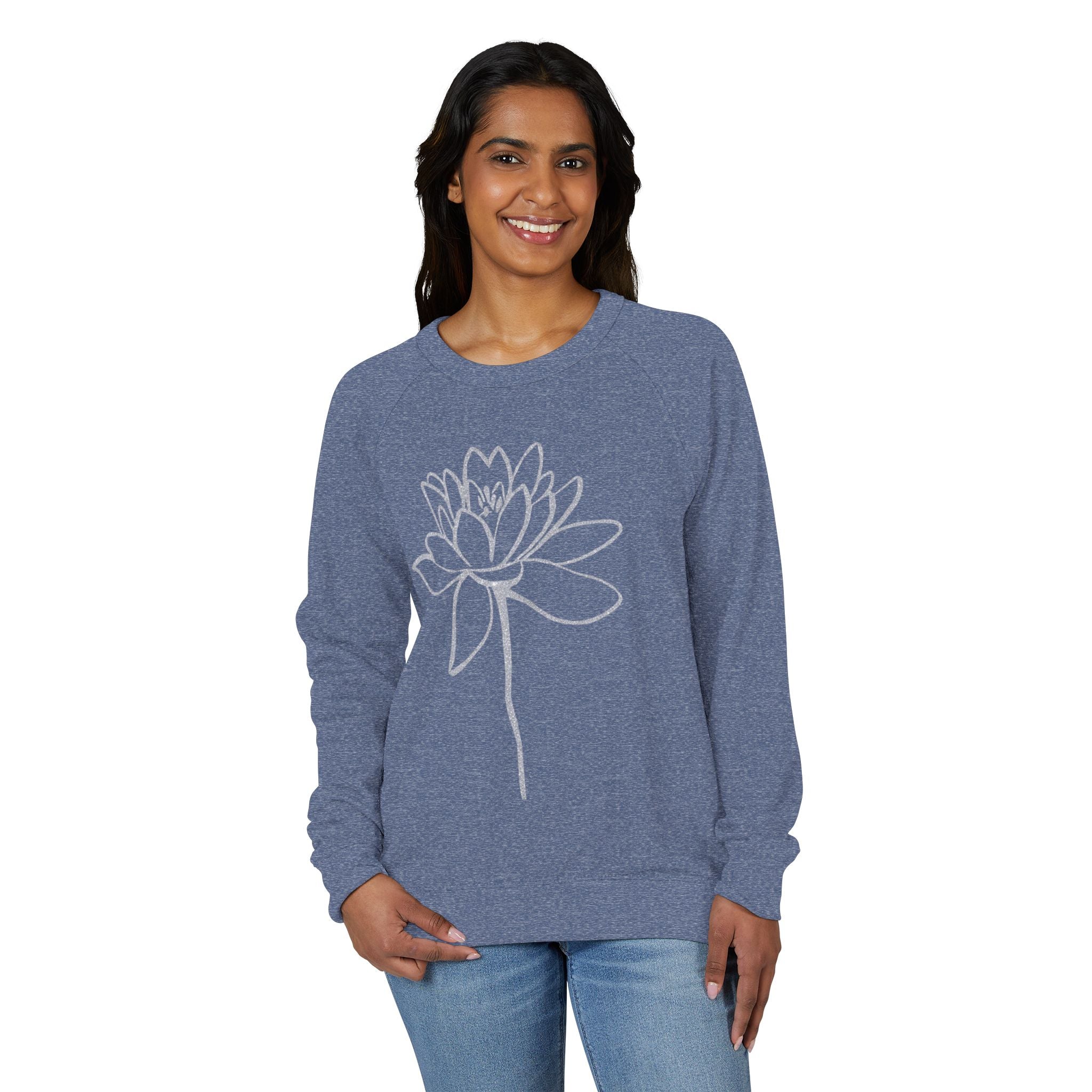 JIVEY French Terry Raglan Crewneck