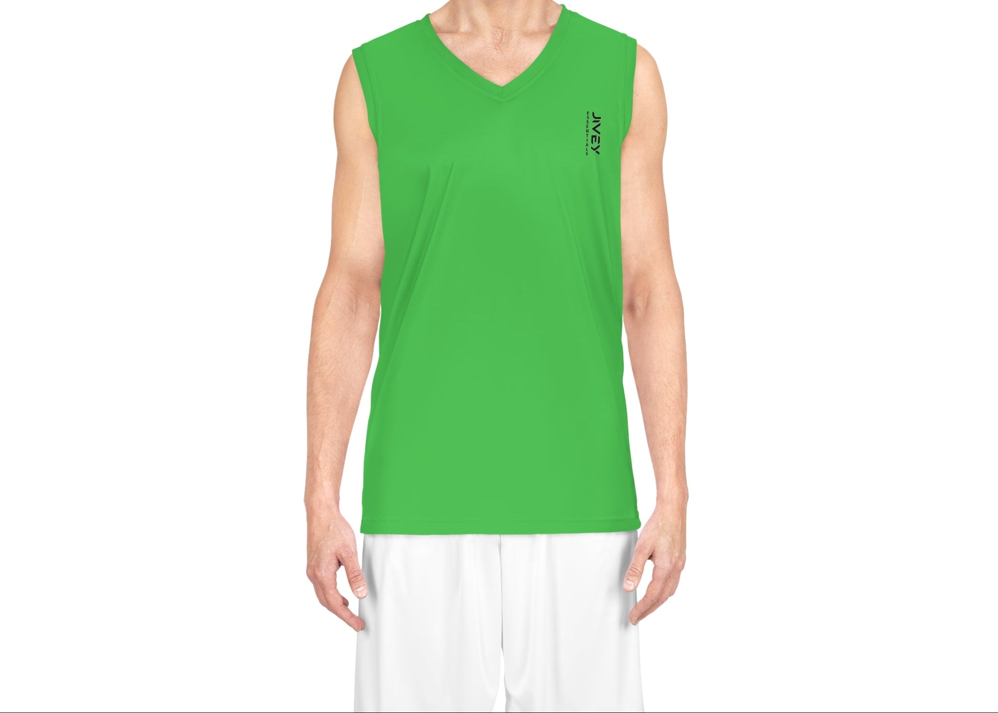 JIVEY Essentials Men's Moisture-wicking Kelly Green Basketball Jersey