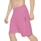 JIVEY Essentials Men’s Comfy-fit Moisture-wicking Cadillac Pink Sports Shorts