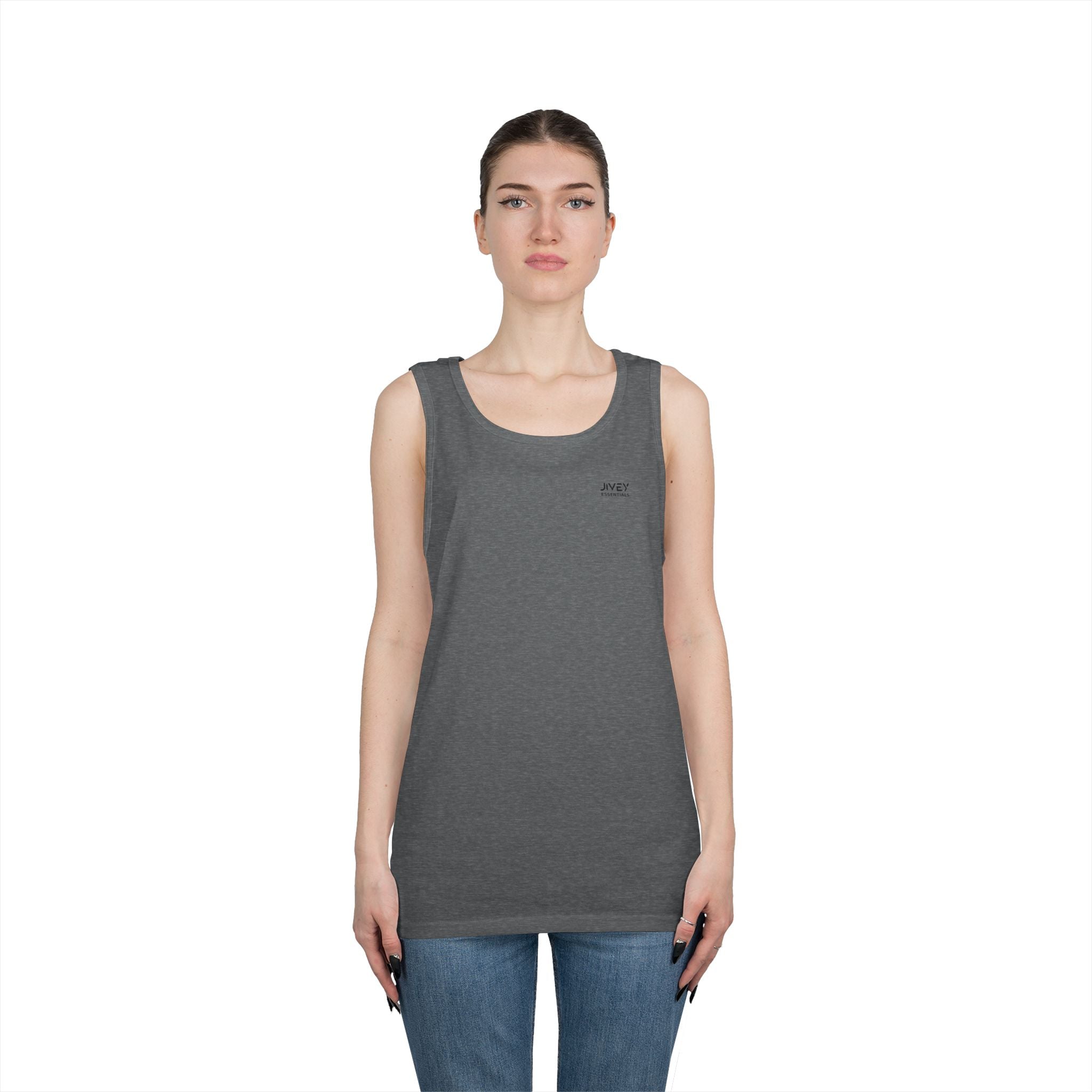 JIVEY Essentials Unisex Classic-fit Heavy Cotton Tank Top