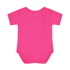 JIVEY Essentials Infant Baby Rib Short Sleeves Pink Bodysuit