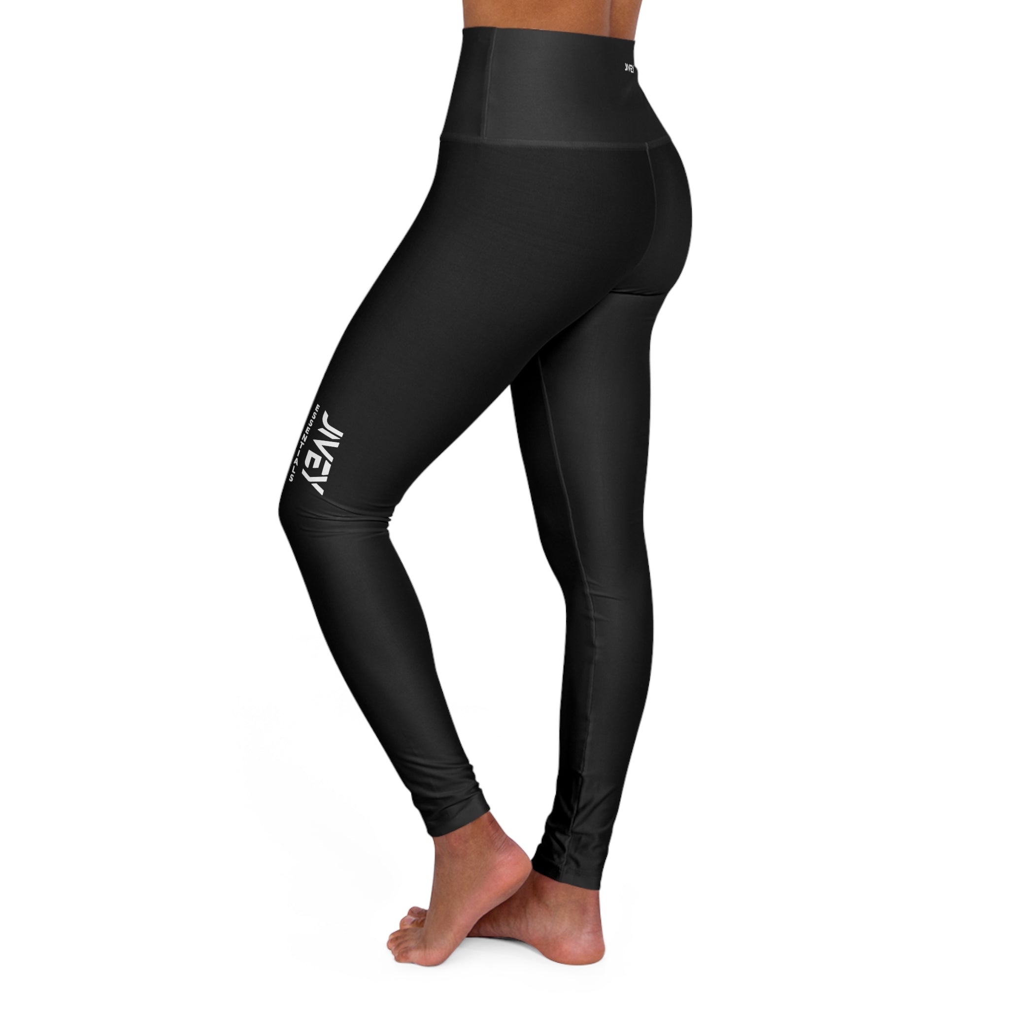 JIVEY Essentials Women's High Waisted Skinny-fit Black Yoga Leggings