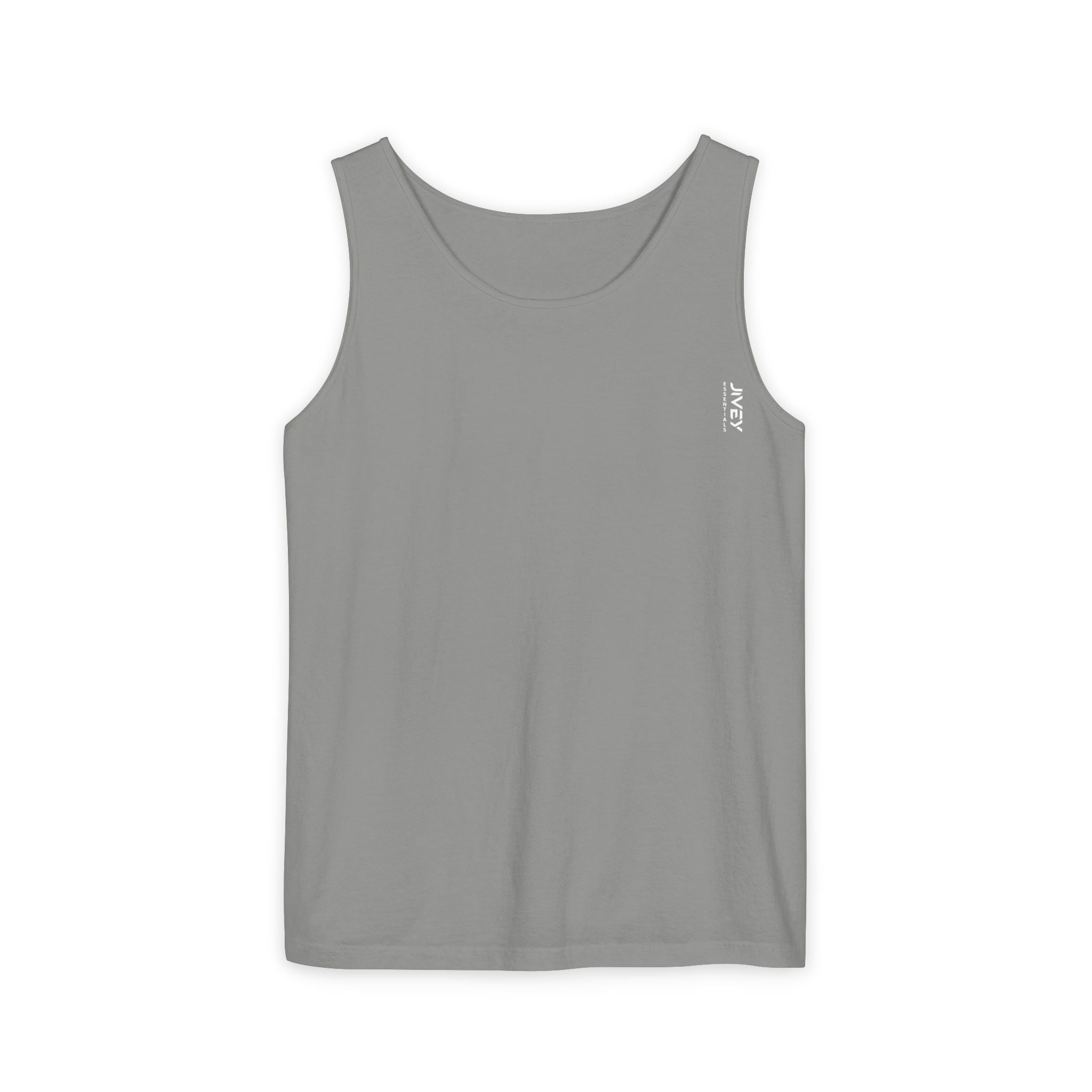 JIVEY Essentials Unisex Relaxed-fit Dark Garment-Dyed Tank Top