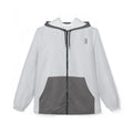 JIVEY Essentials Unisex Light-fabric Windbreaker Silver White Jacket