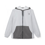 JIVEY Essentials Unisex Light-fabric Windbreaker Silver White Jacket