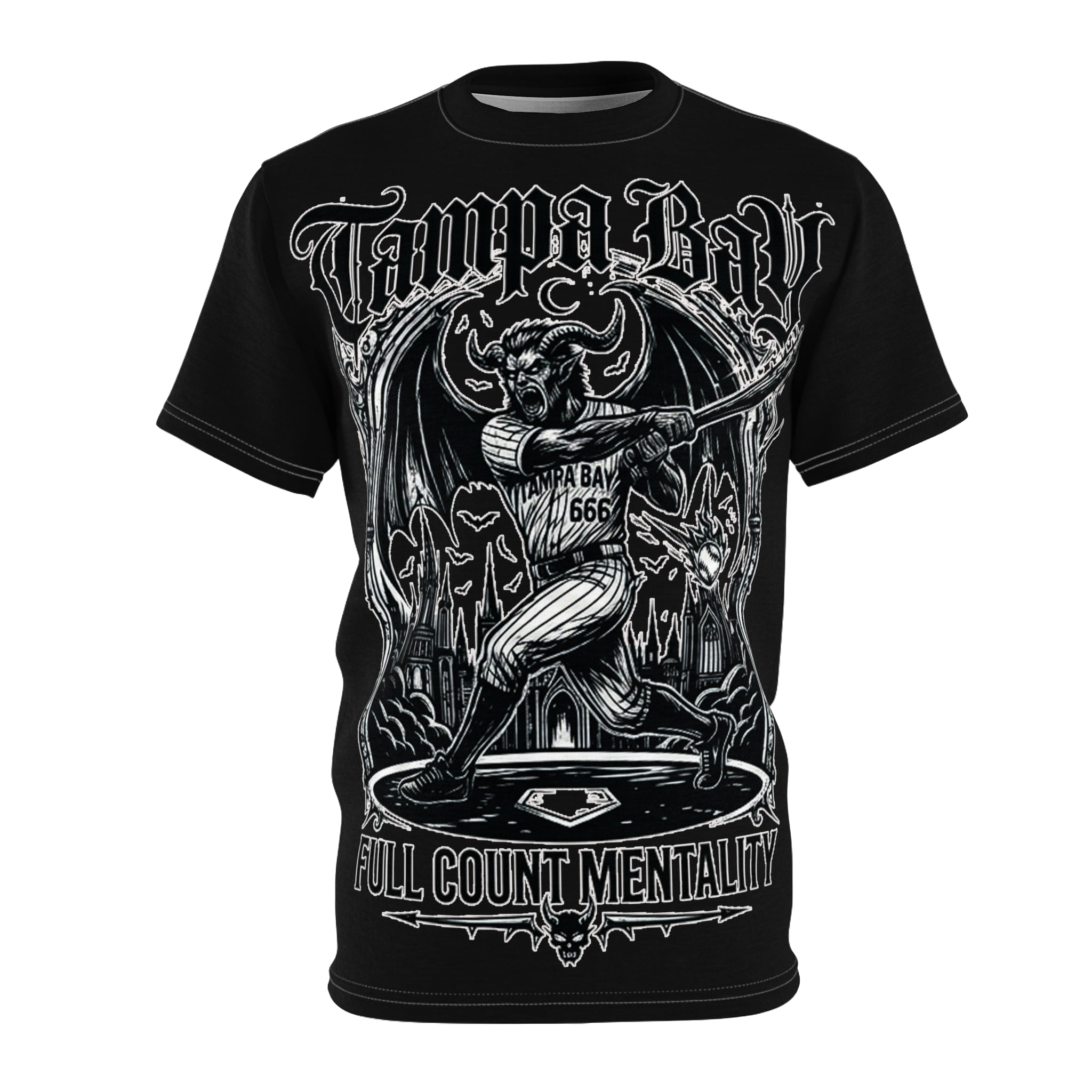 Tampa Bay Baseball Gothic Tee