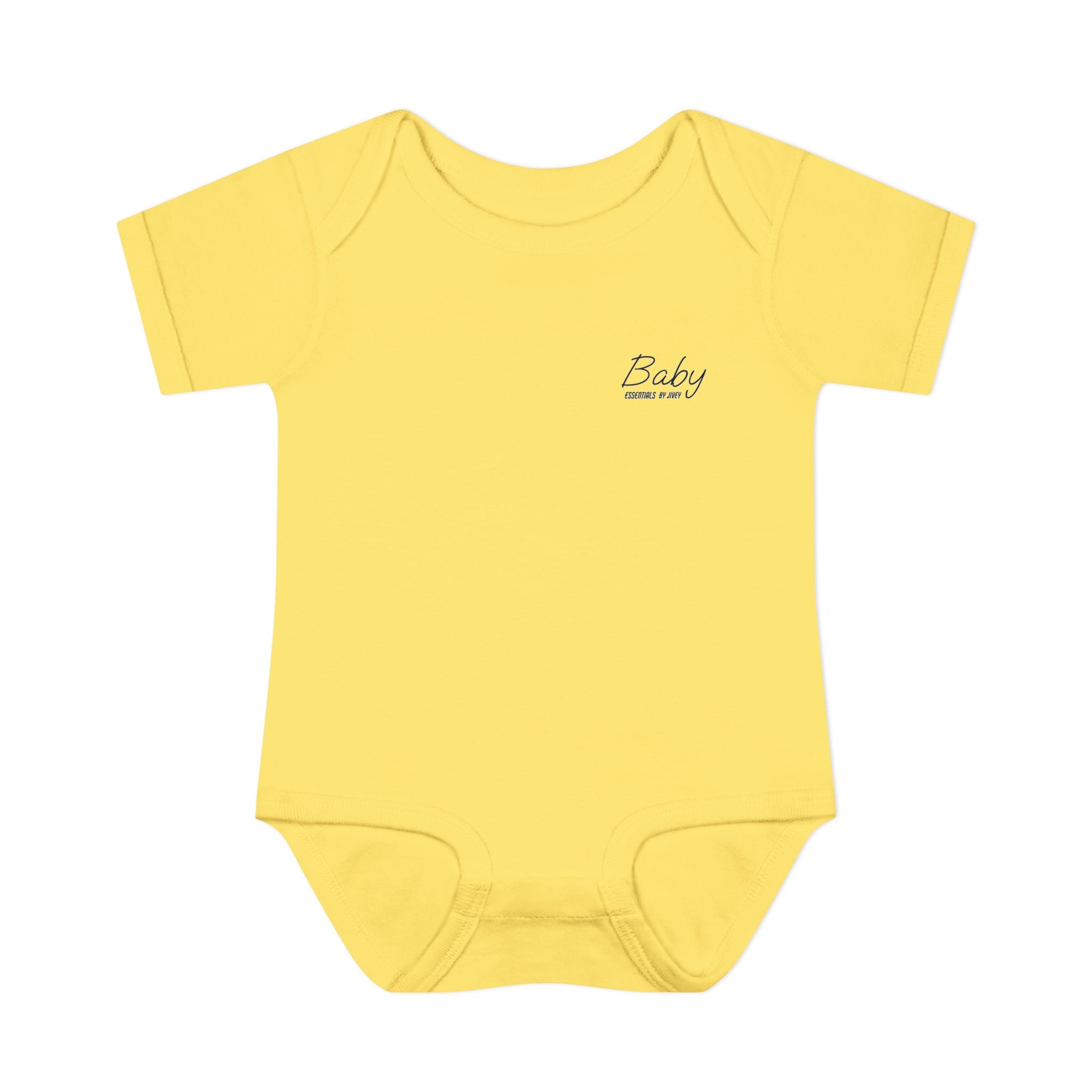 JIVEY Essentials Infant Baby Rib Short Sleeves Bodysuit