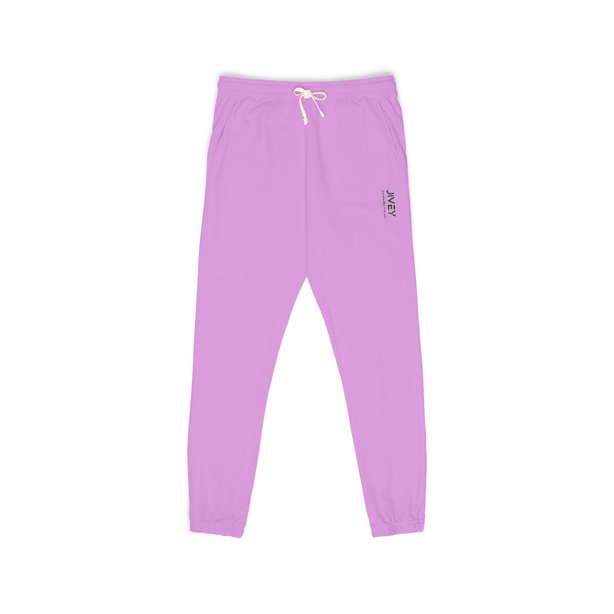 JIVEY Essentials Unisex Garment-Dyed Fleece Cotton Sweatpants