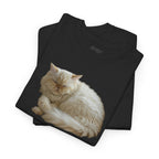 Persian Blue Cheese Cat Heavy Cotton Tee