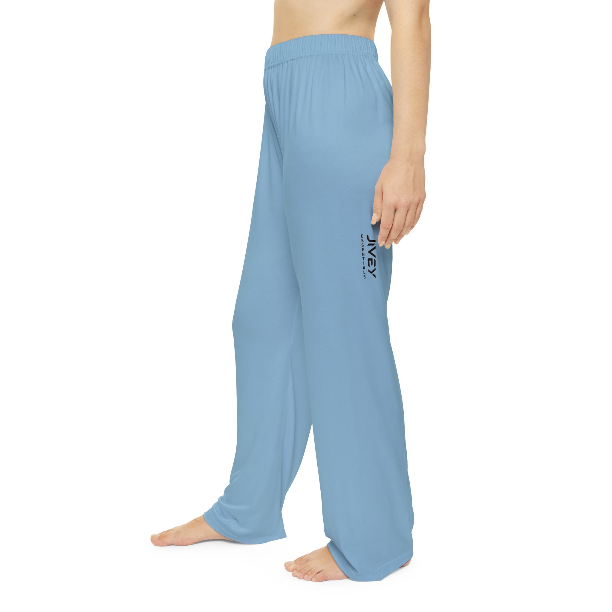JIVEY Essentials Women's Light-fabric Brushed Poly Columbia Blue Pajama Pants