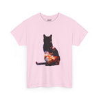 Cat Cosmos Silhouette Softstyle Cotton Tee