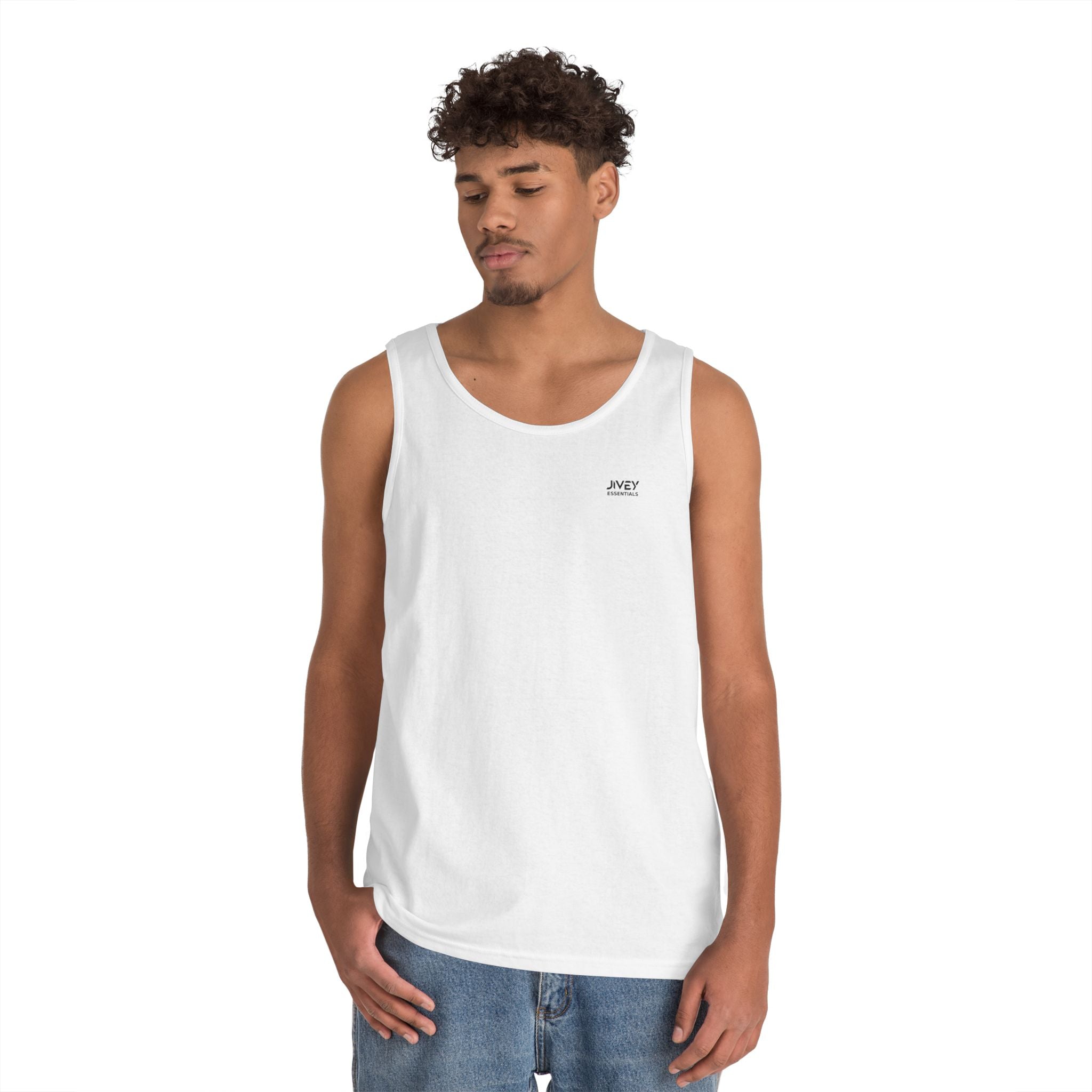 JIVEY Essentials Unisex Classic-fit Heavy Cotton Tank Top