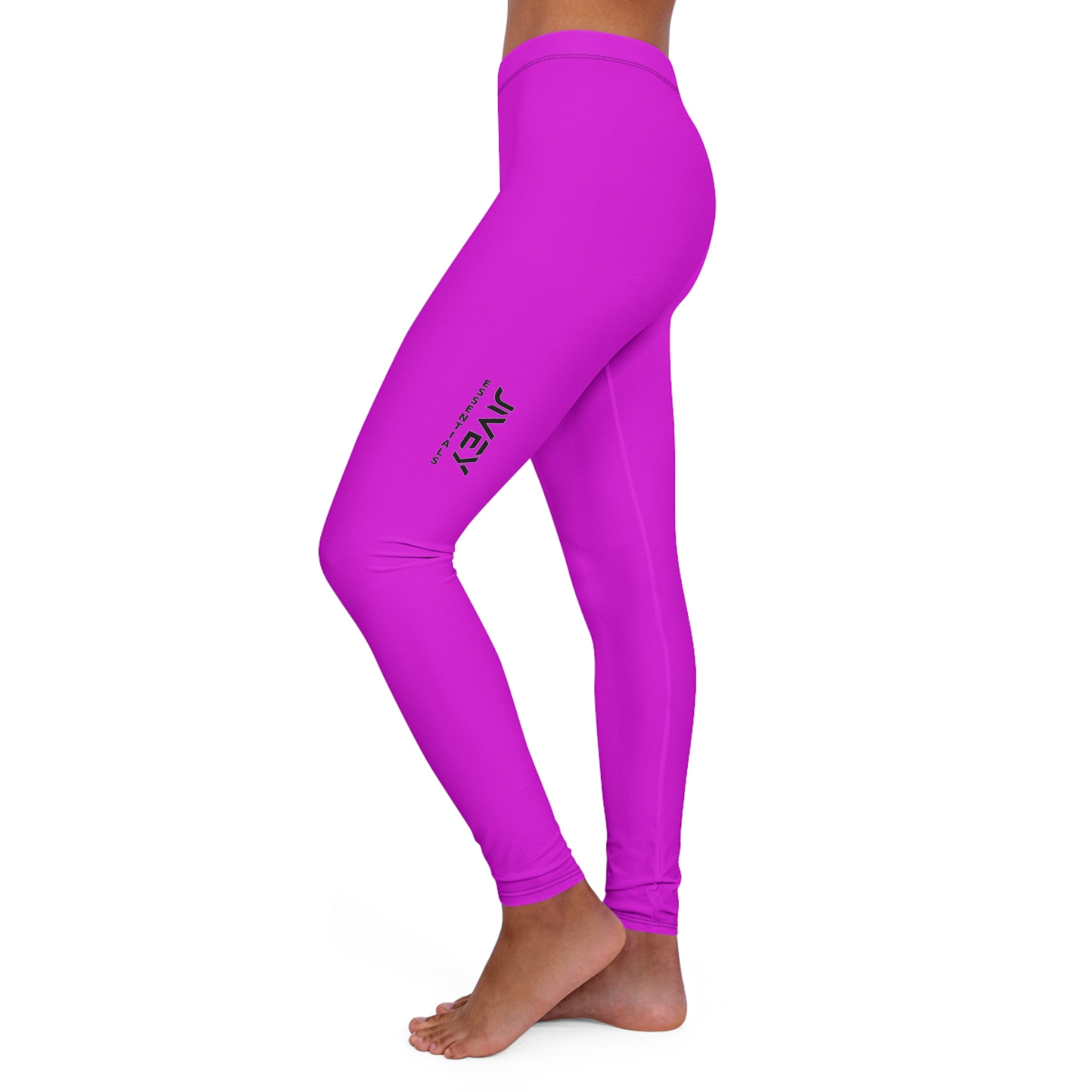 JIVEY Essentials Women's Casual Spandex Skinny-fit Fuchsia Leggings