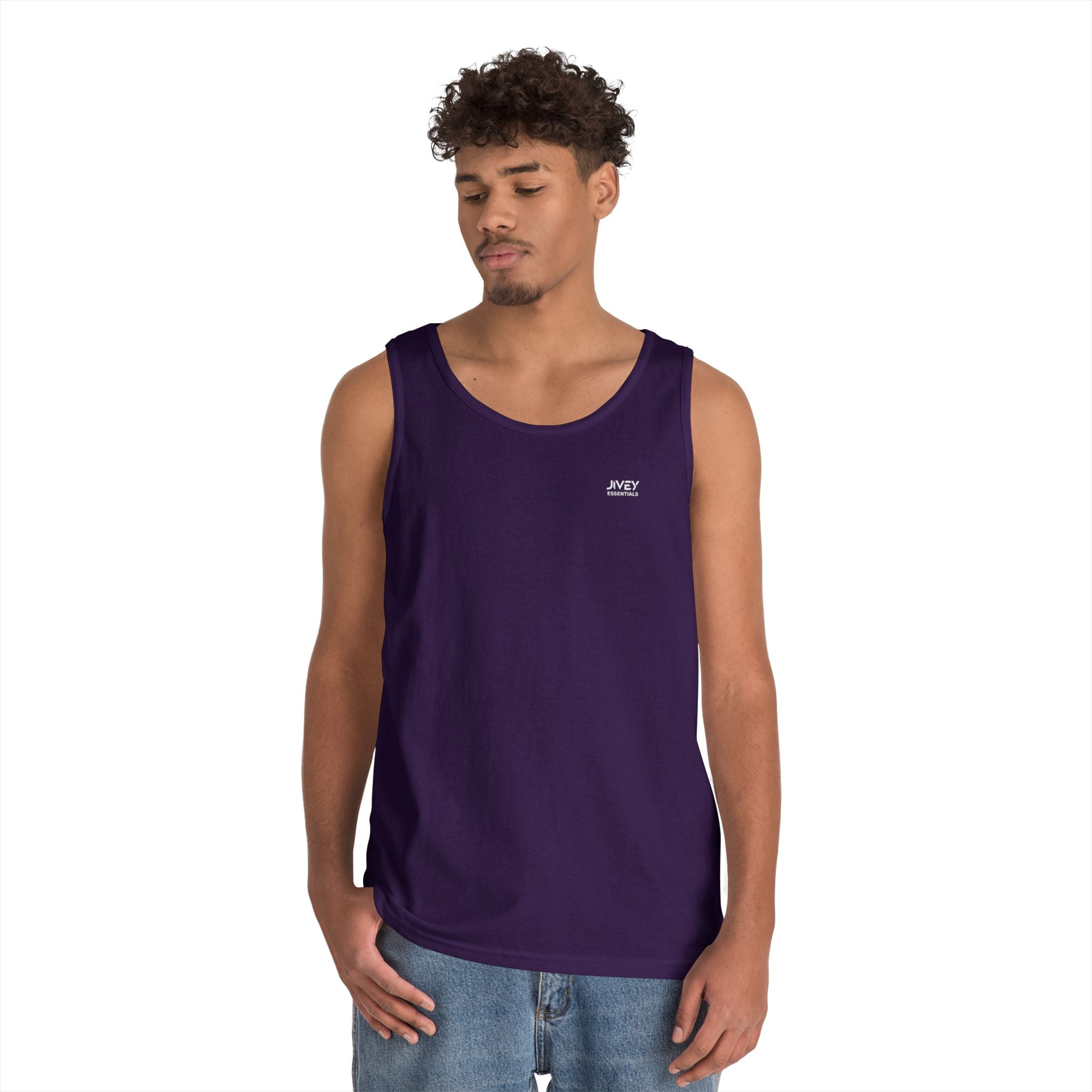 JIVEY Essentials Unisex Classic-fit Heavy Cotton Tank Top