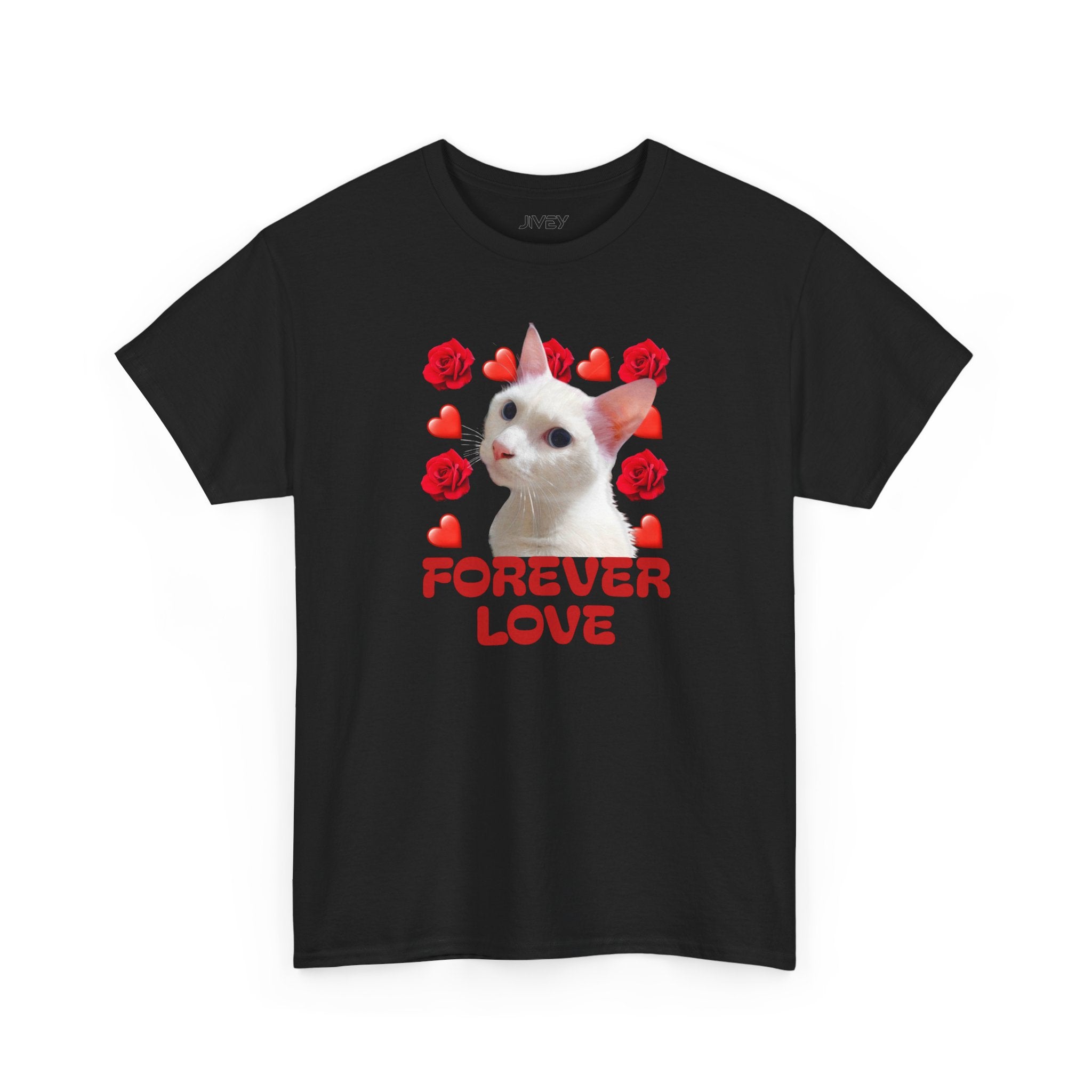 Forever Loved Cats Dry Paint Heavy Cotton Tee