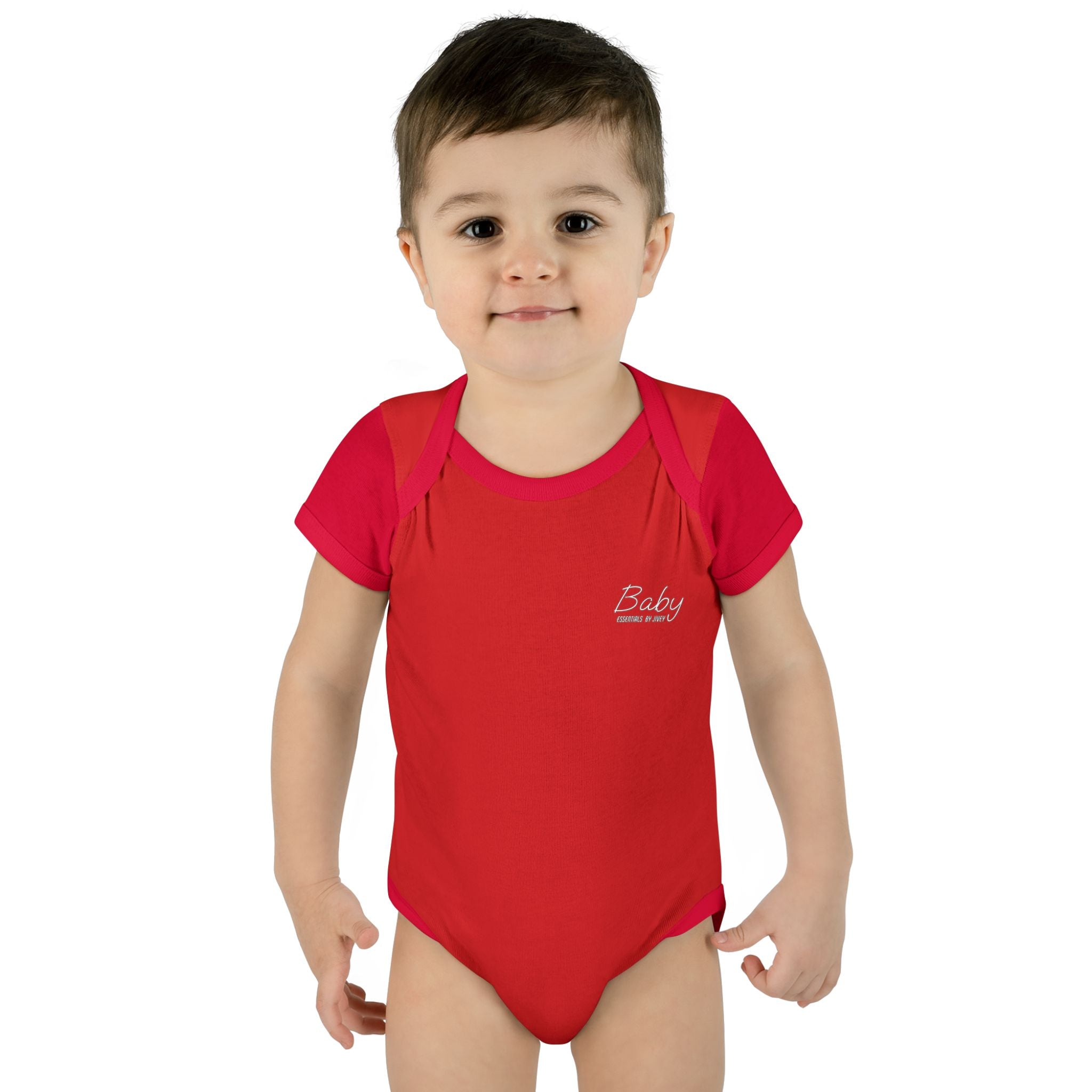 JIVEY Essentials Infant Baby Rib Short Sleeves Bodysuit