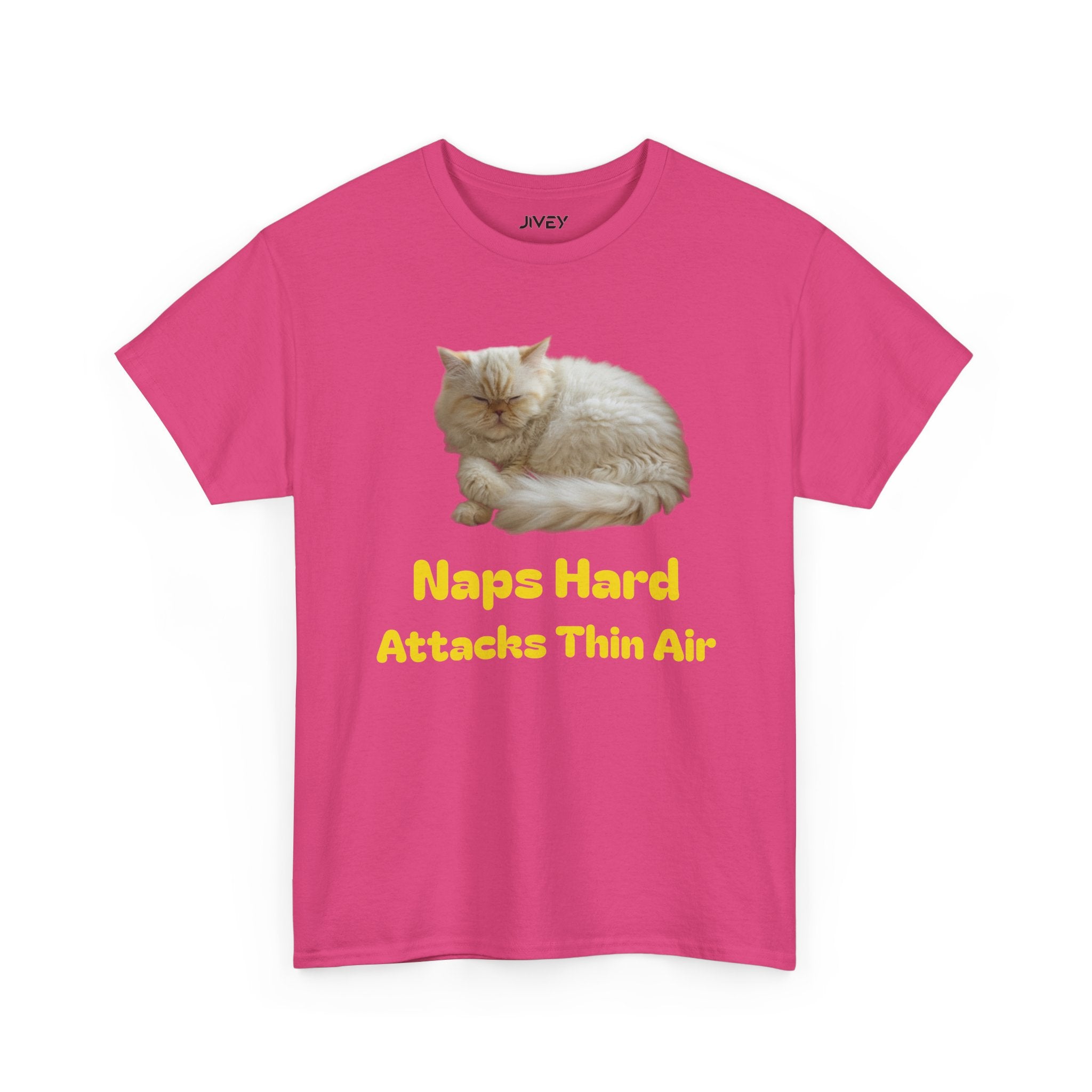 Persian Blue Cheese Cat Heavy Cotton Tee