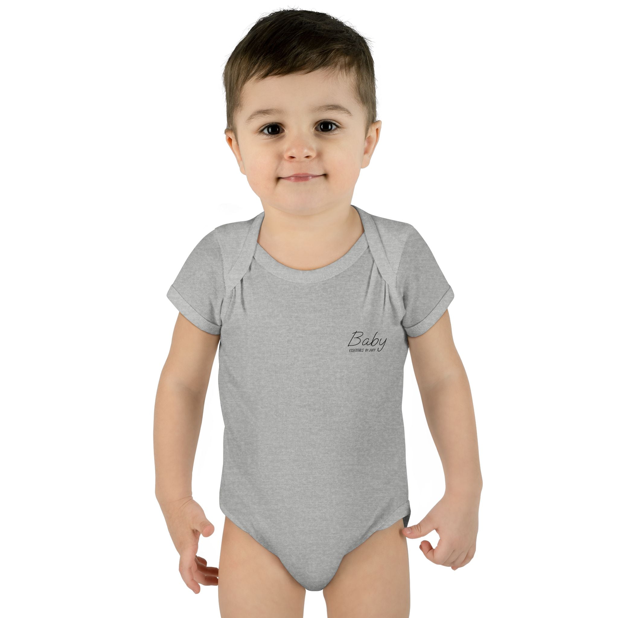 JIVEY Essentials Infant Baby Rib Short Sleeves Bodysuit