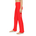 JIVEY Essentials Light-fabric Brushed Poly Vivid Red Kids Lounge Pants
