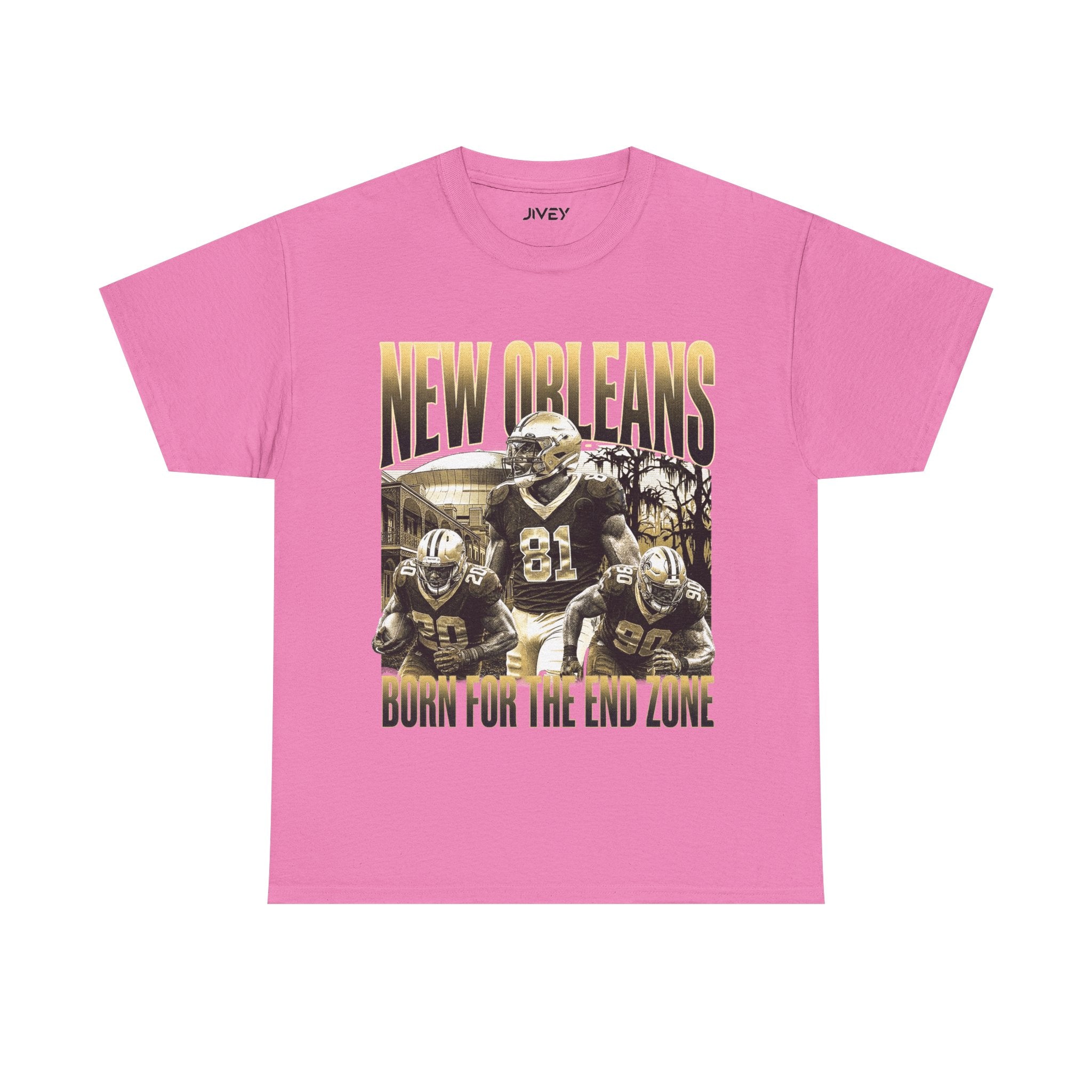 New Orleans End Zone Football  T-shirt