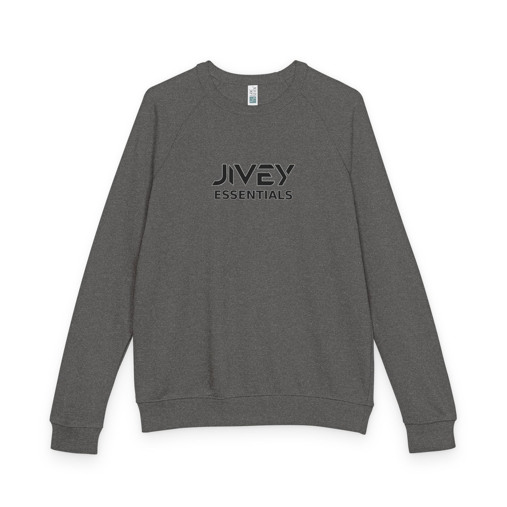 JIVEY Essentials Unisex French Terry Raglan Crewneck Sweatshirt