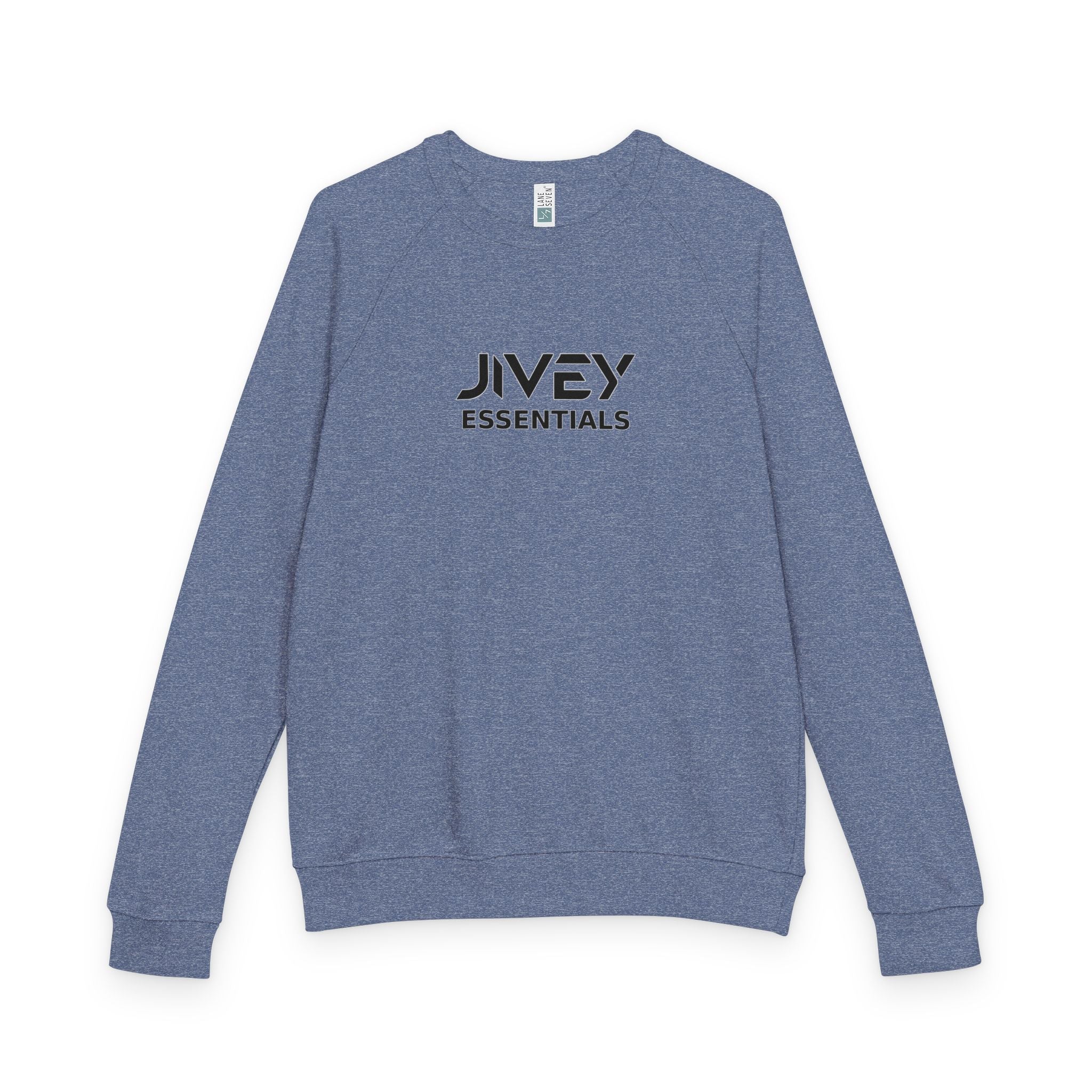 JIVEY Essentials Unisex French Terry Raglan Crewneck Sweatshirt