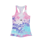 JIVEY Eminent Women's Light-fabric Slim-fit Tie Dye Racerback Tank Top