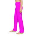 JIVEY Essentials Light-fabric Brushed Poly Magenta Kids Lounge Pants