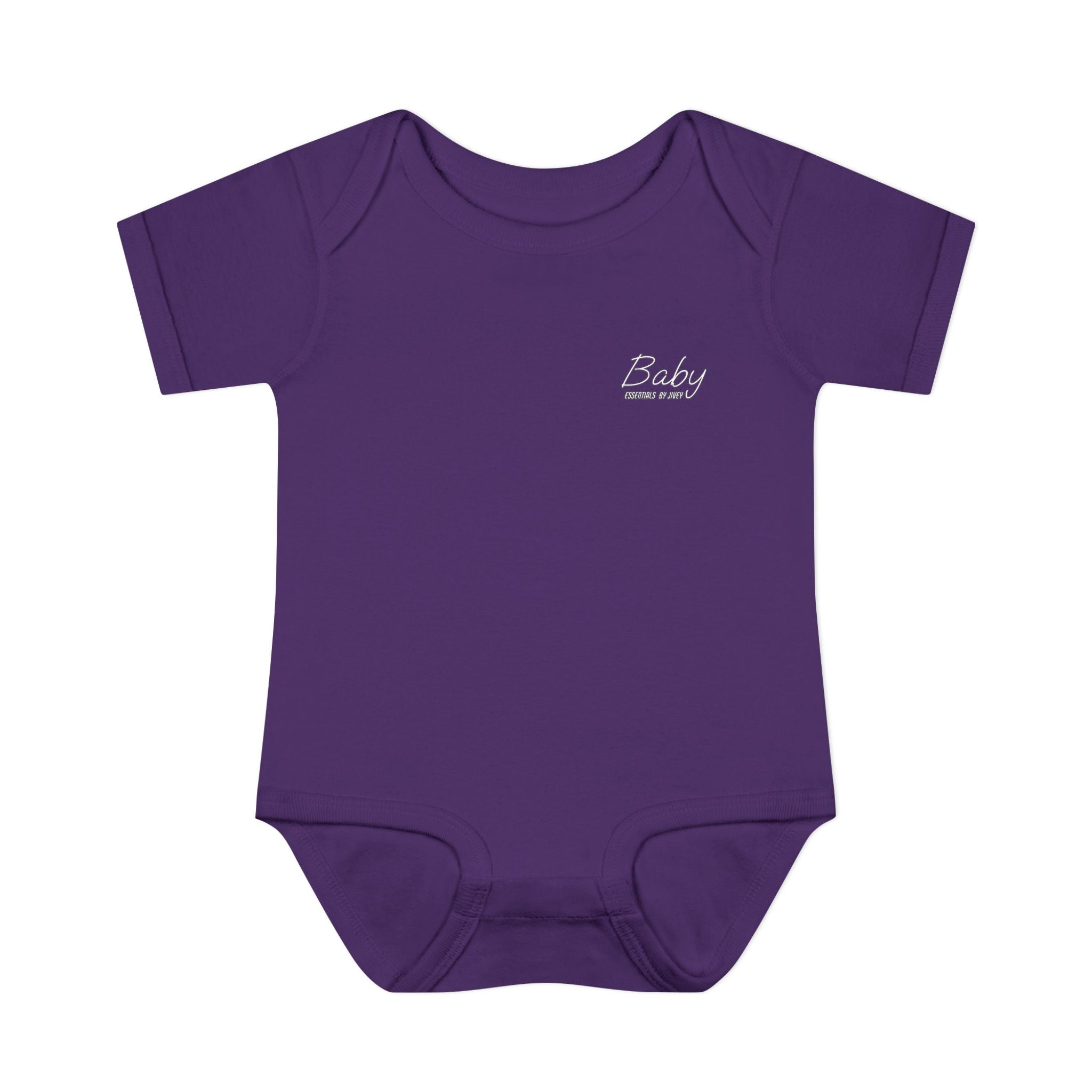 JIVEY Essentials Infant Baby Rib Short Sleeves Pink Bodysuit