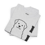 Single Line Pet Art Style Heavy Cotton Tee