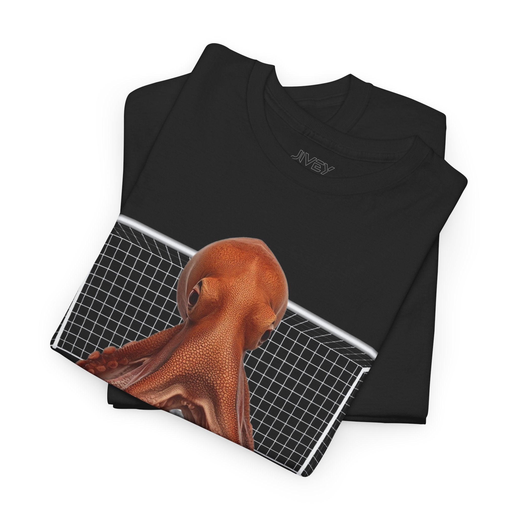 Octopus Seizing Soccer Softstyle Cotton Tee