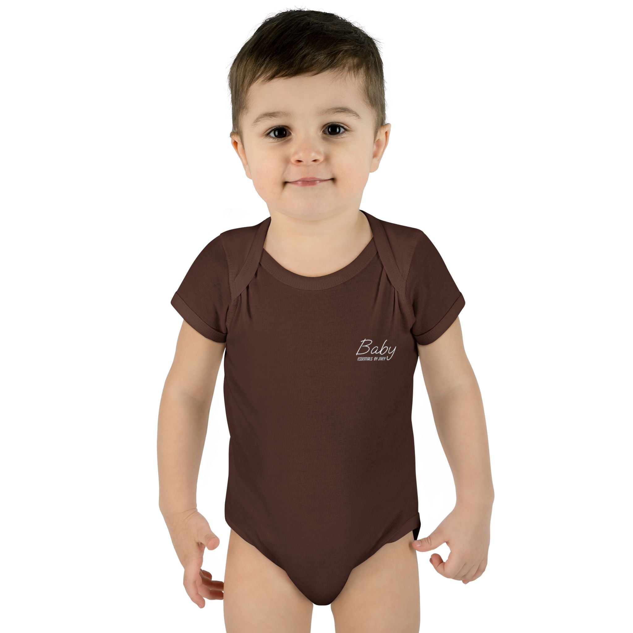 JIVEY Essentials Infant Baby Rib Short Sleeves Bodysuit