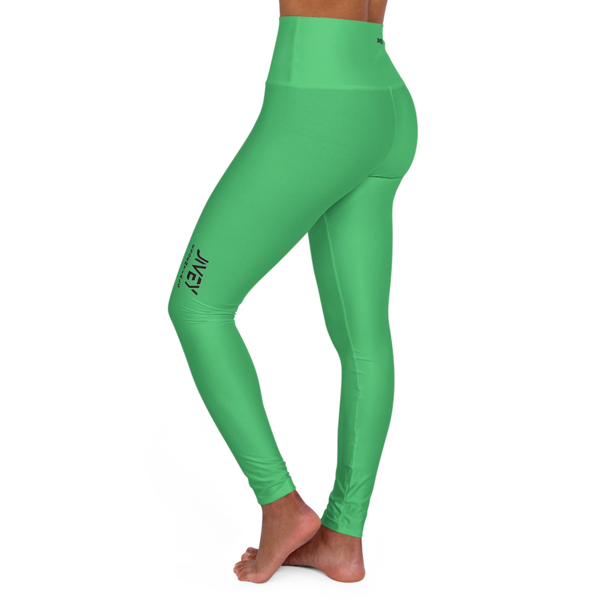 JIVEY Essentials Women's High Waisted Skinny-fit Emerald Yoga Leggings
