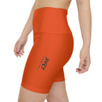 JIVEY Essentials Women's Comfy-fit Red Gold Workout Shorts