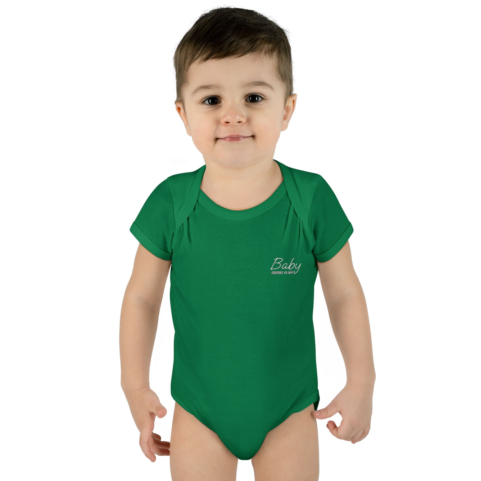 JIVEY Essentials Infant Baby Rib Short Sleeves Bodysuit