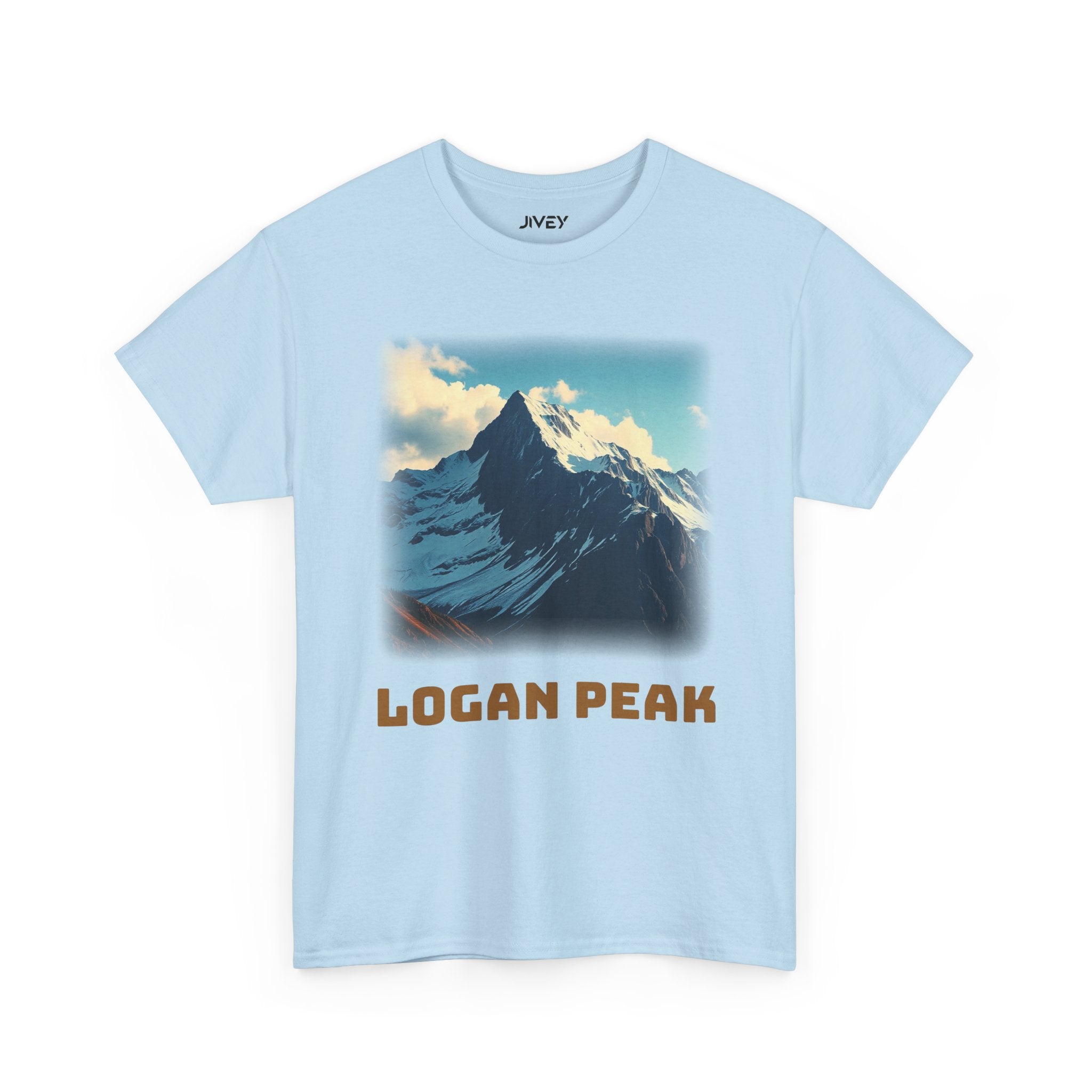 Mount Logan Peak Unisex Heavy Cotton Tee