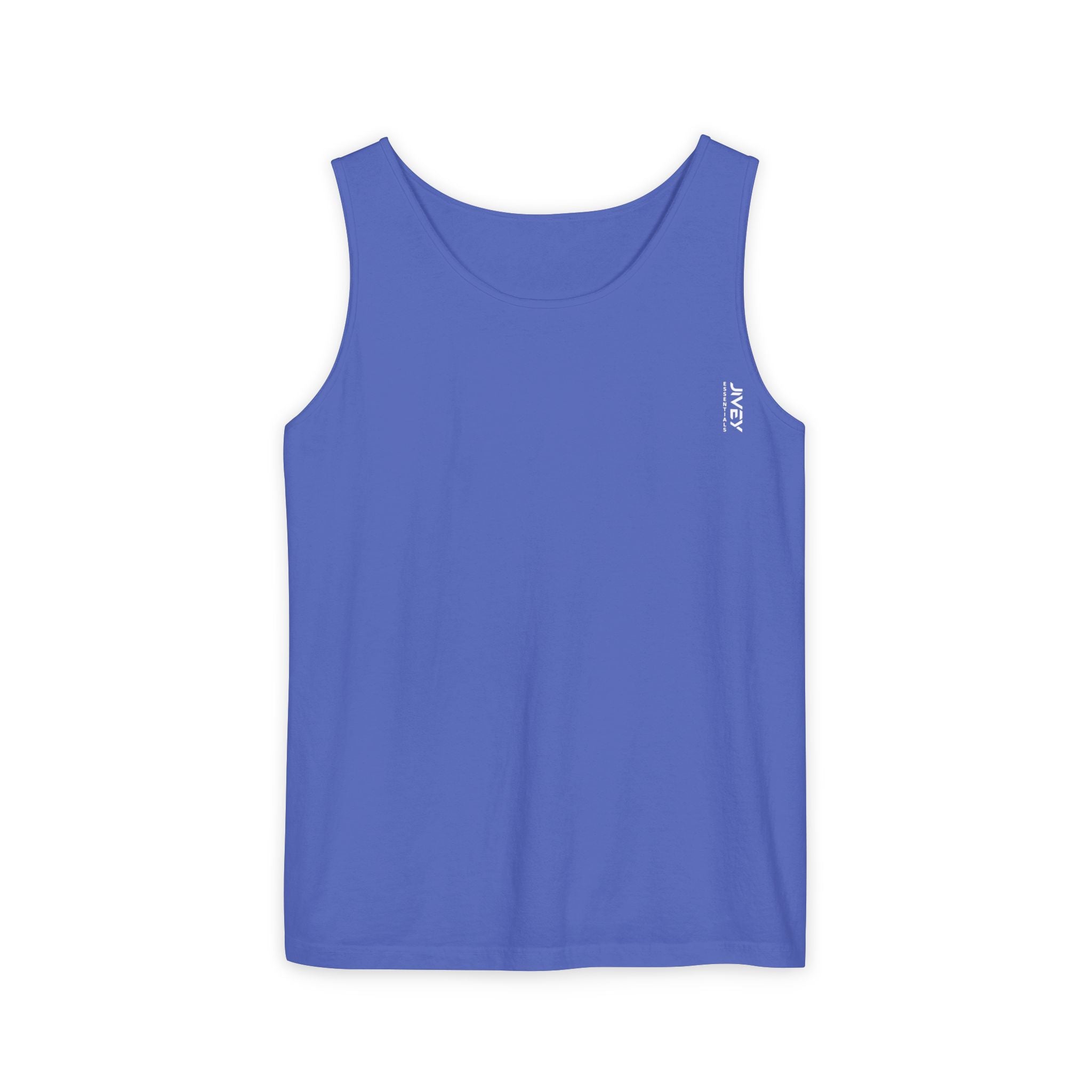 JIVEY Essentials Unisex Relaxed-fit Dark Garment-Dyed Tank Top