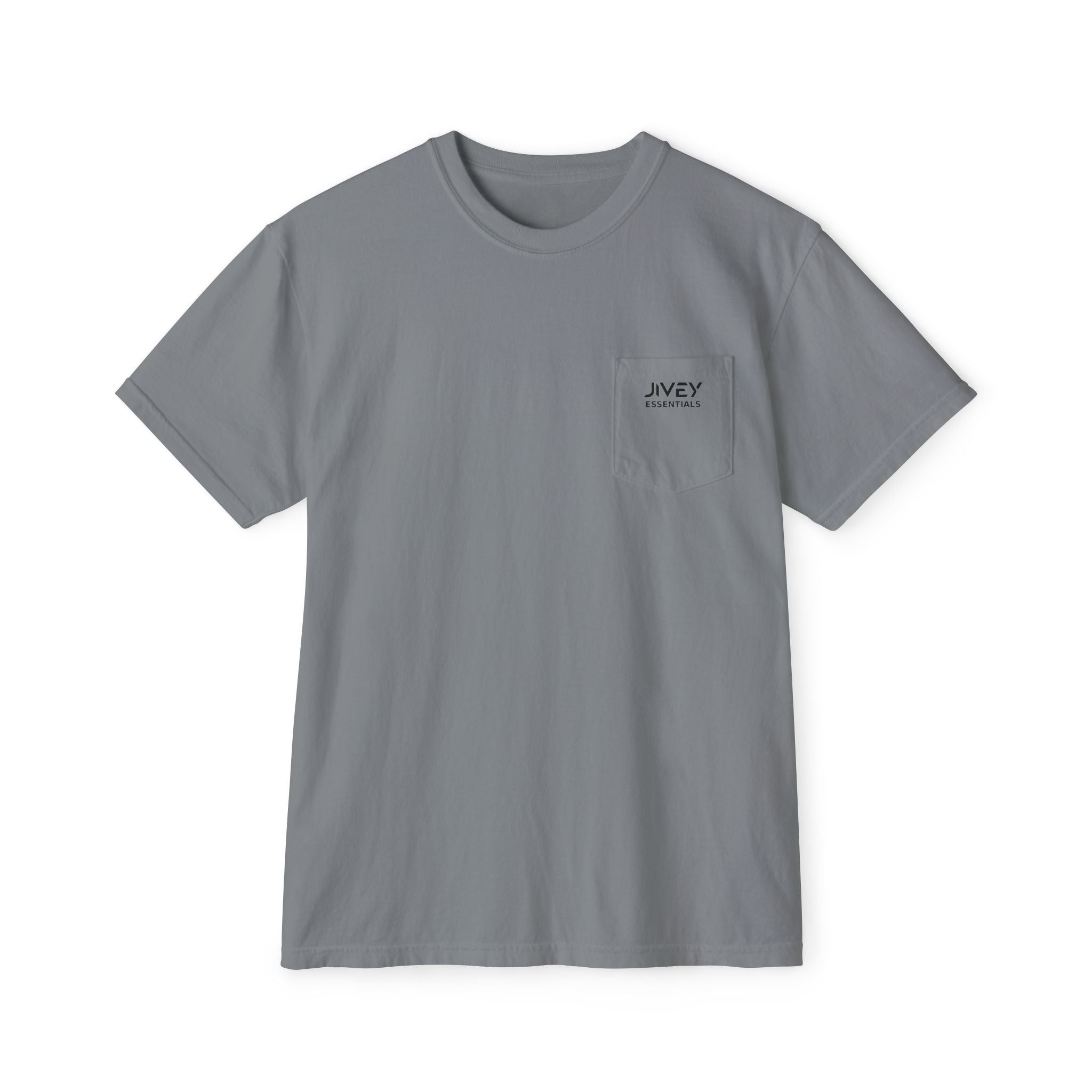 JIVEY Essentials Unisex Garment-Dyed Pocket T-Shirt