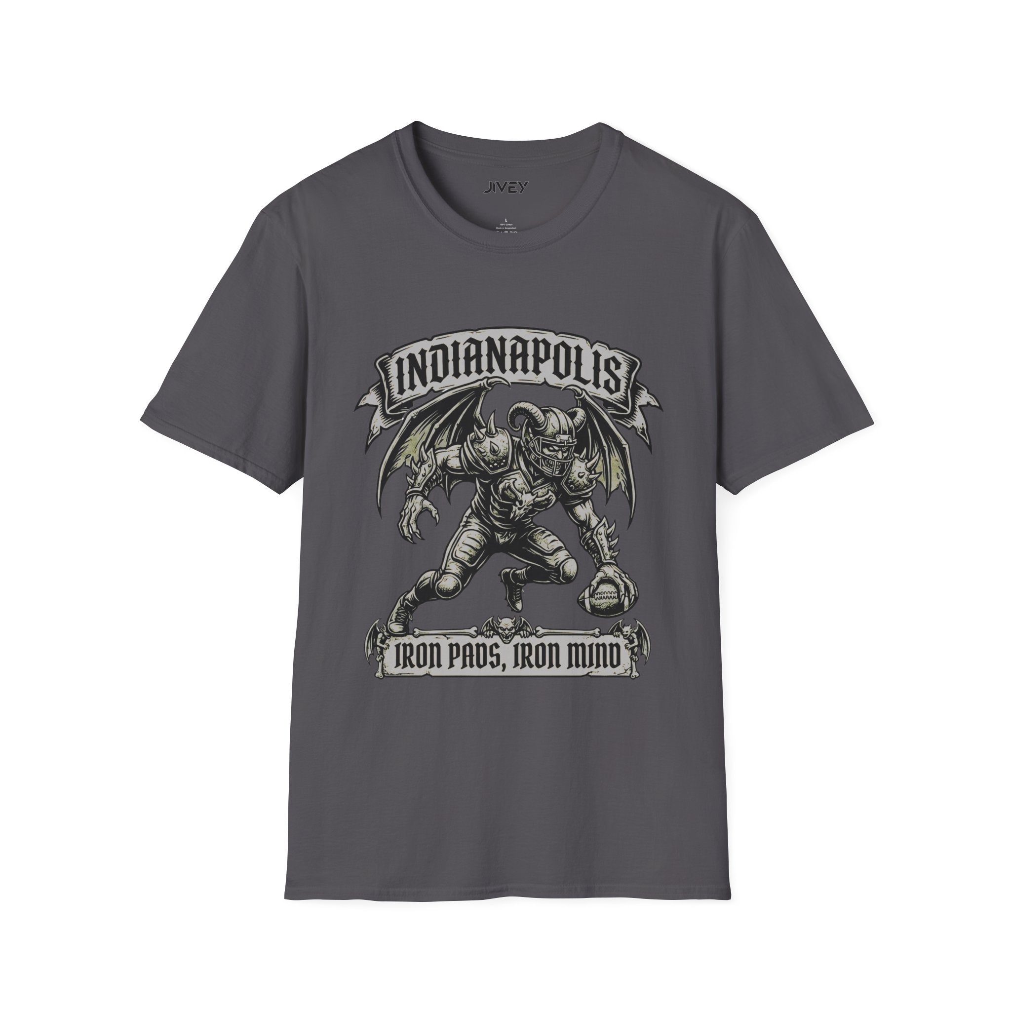 Indianapolis Iron Minds Grey Gothic Tee