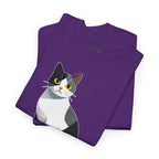 Cute Cat Cubist Style Heavy Cotton Tee