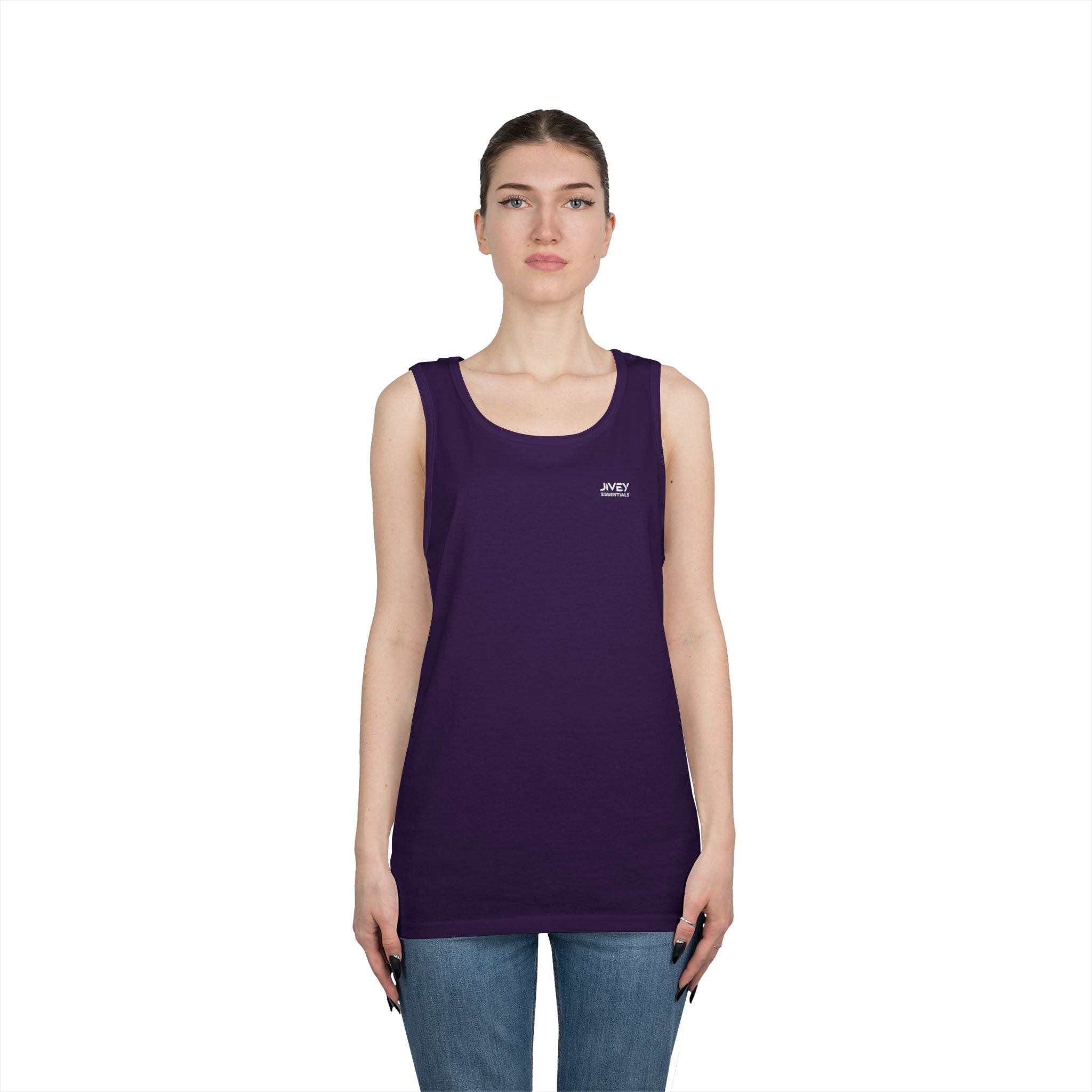 JIVEY Essentials Unisex Classic-fit Heavy Cotton Tank Top