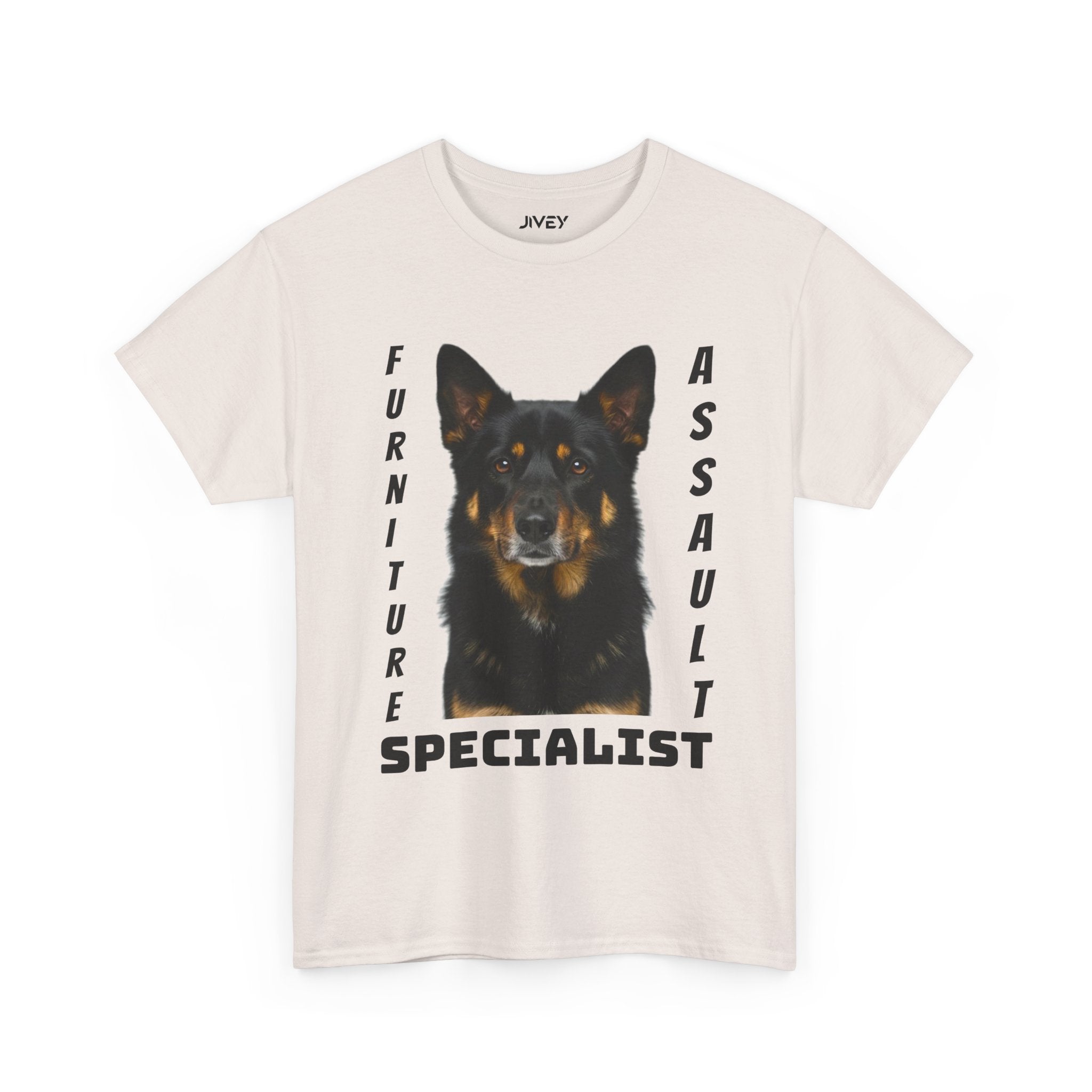 Beloved Pet Portrait Australian Kelpie Dog Heavy Cotton Tee