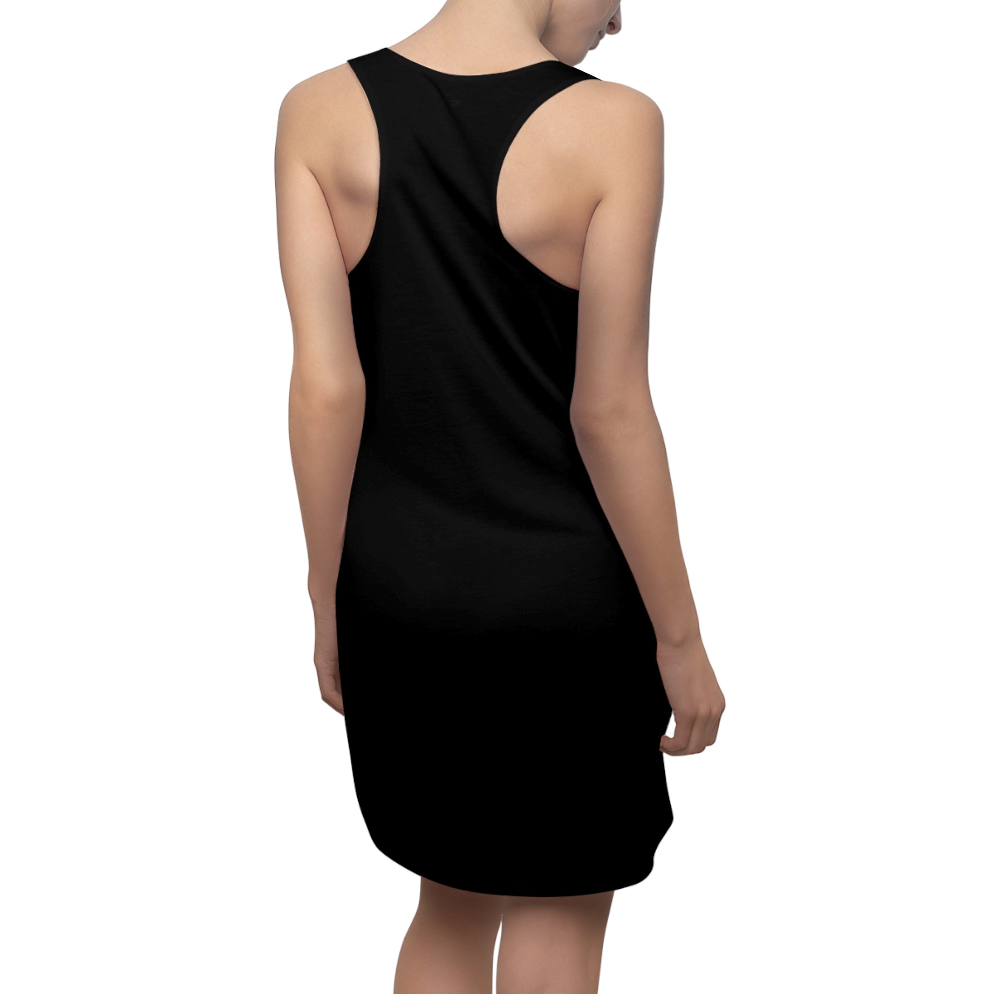 JIVEY Eminent Light-fabric Sporty-fit Black Racerback Dress
