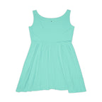 JIVEY Eminent Mid-length Comfy Aquamarine Skater Dress