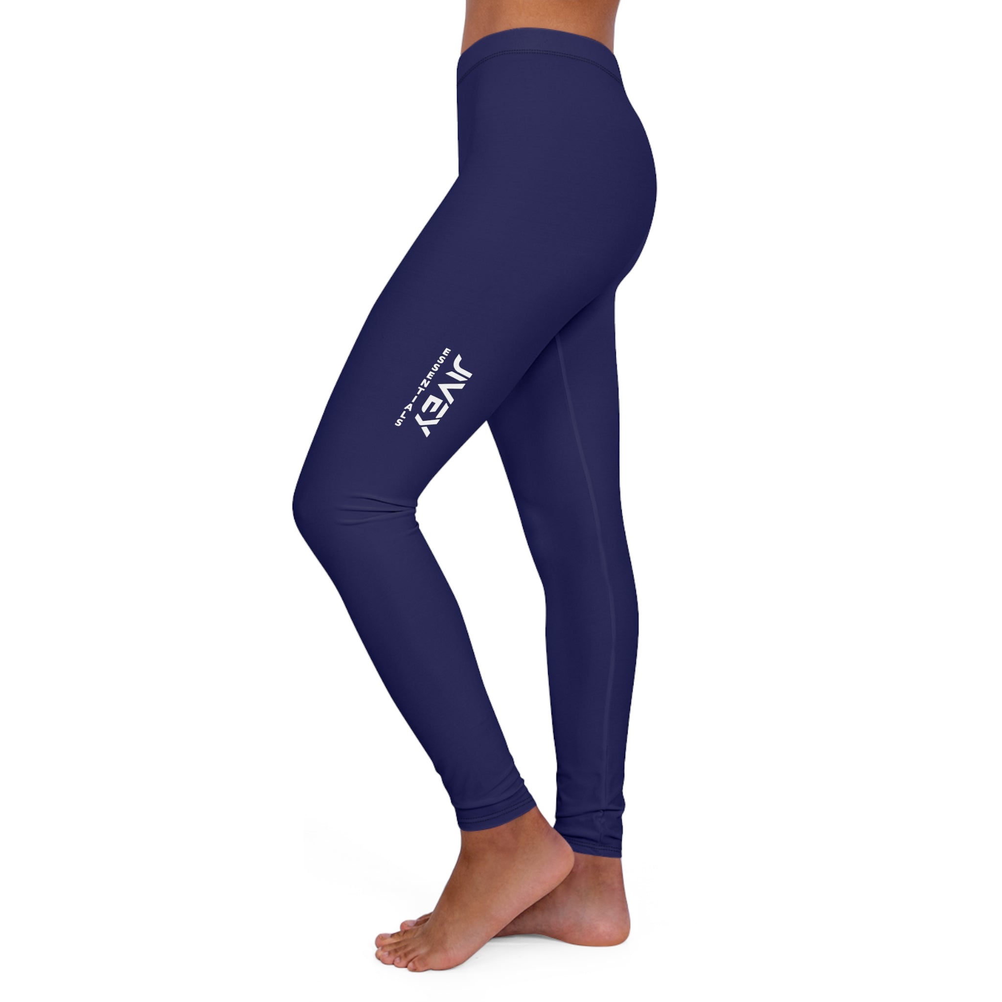 JIVEY Essentials Women's Casual Spandex Skinny-fit Navy Blue Leggings